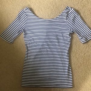 Banana Republic Fitted Boatneck Top